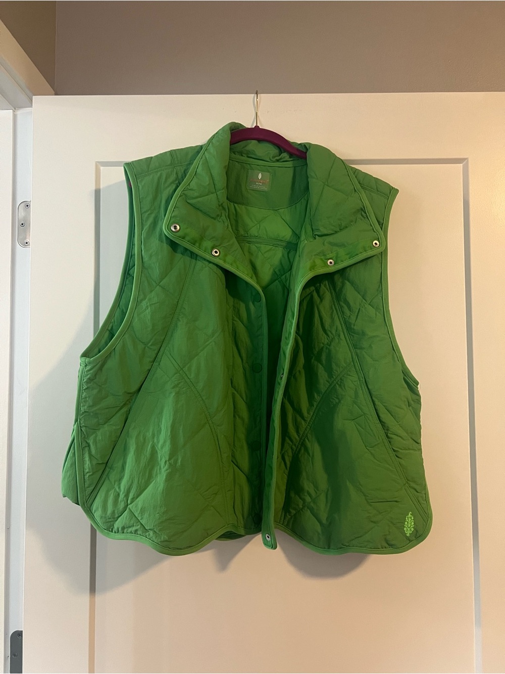 NWT Free People Movement Quinn Puffer Vest Green Size XL
